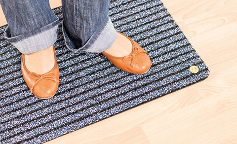 Ha-Ra Doormat - Soft for Indoors - Black/Blue